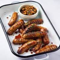 Grilled Sausage in BBQ Sauce
